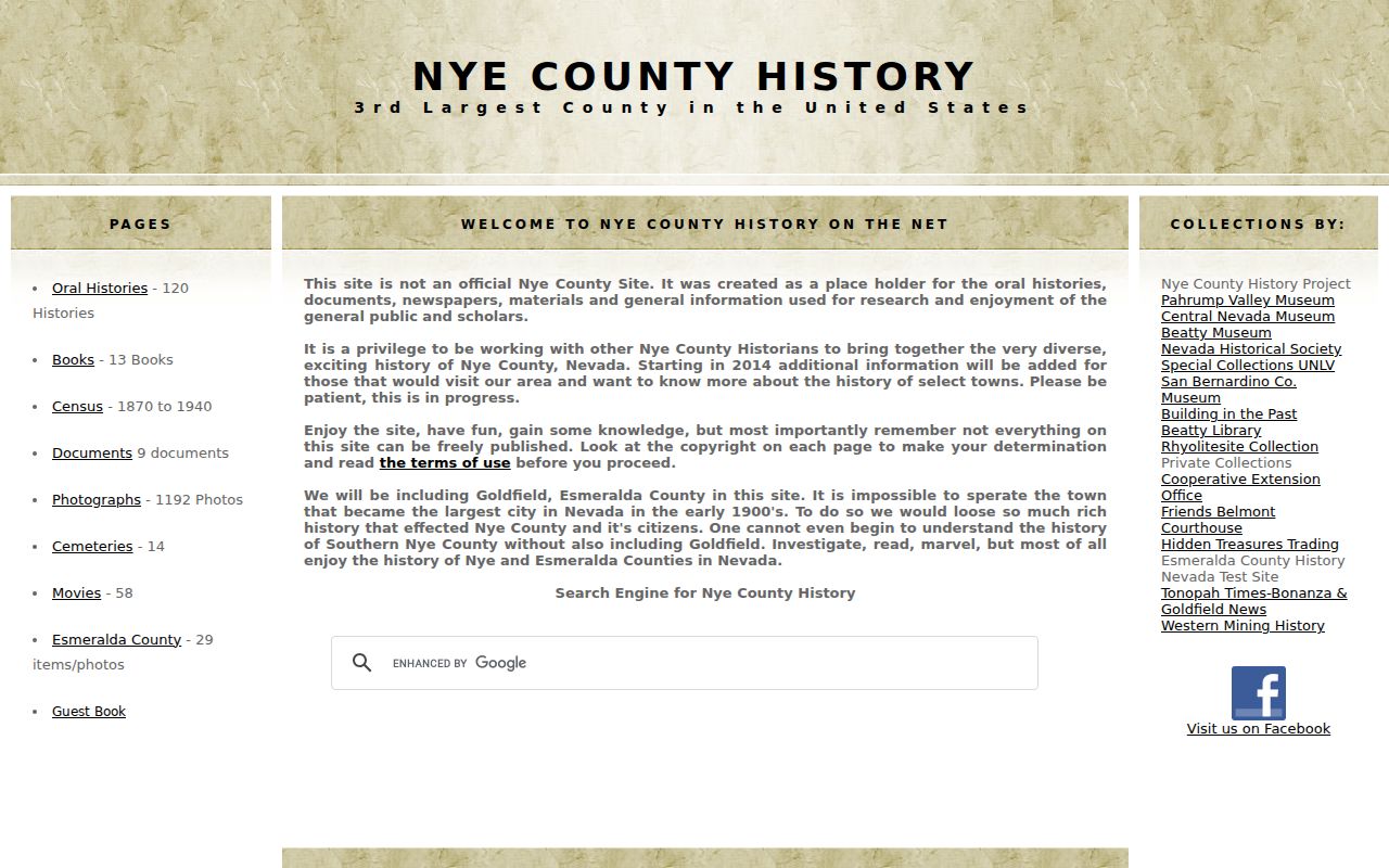 Pahrump city directory research at the Nye County History Project